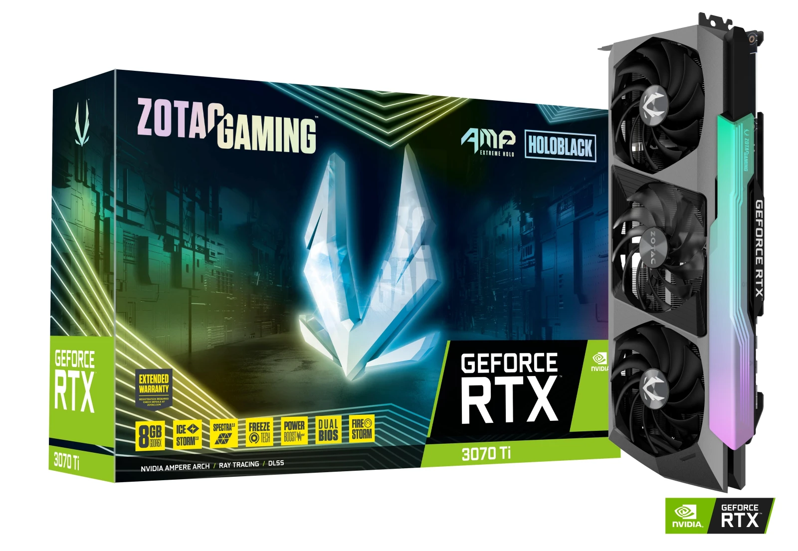 Zotac Gaming Geforce RTX 3070 TI Amp Extreme Holo